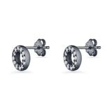 Circle Stud Earrings