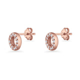 Circle Stud Earrings