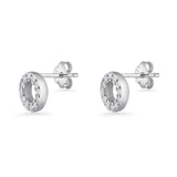 Circle Stud Earrings