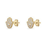 Hamsa Hand Stud Earrings