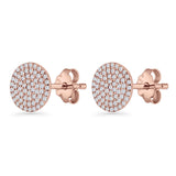 Round Stud Earrings