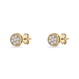 Round Stud Earring