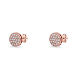 Round Stud Earrings