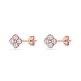 Clover Flower Stud Earrings