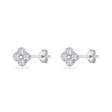 Clover Flower Stud Earrings