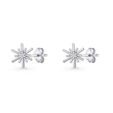Petite Dainty Starburst Earrings