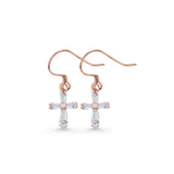 Cross Fishhook Earrings