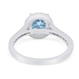 Art Deco Round Natural Stone Ring