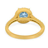Art Deco Round Natural Stone Ring