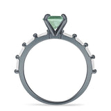 Art Deco Emerald Cut Ring