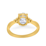 Three Stone Oval Ring