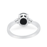 Three Stone Oval Ring