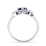 Heart Three Stone Promise Ring