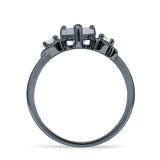Heart Three Stone Promise Ring