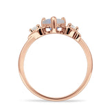 Heart Three Stone Promise Ring
