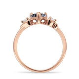 Heart Three Stone Promise Ring