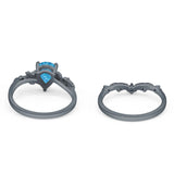 Two Piece Pear CZ Ring