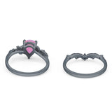 Two Piece Pear CZ Ring