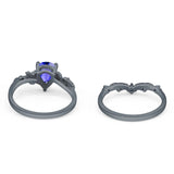 Two Piece Pear CZ Ring