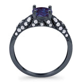 Vintage Style Round Natural Stone Ring