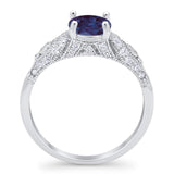 Vintage Style Round Natural Stone Ring