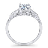 Vintage Style Round Natural Stone Ring