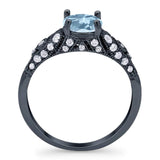 Vintage Style Round Natural Stone Ring