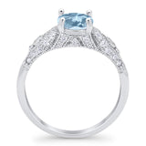 Vintage Style Round Natural Stone Ring