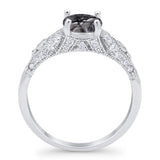 Vintage Style Round Natural Stone Ring