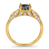 Vintage Style Round Natural Stone Ring