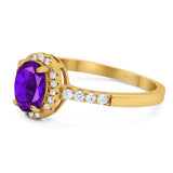 Art Deco Oval Natural Stone Wedding Ring