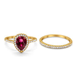 Pear Teardrop Ring