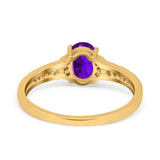 Art Deco Oval Natural Stone Wedding Ring