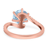 Art Deco Round Natural Stone Twisted Ring