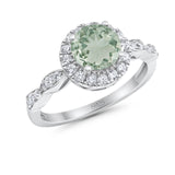Art Deco Halo Engagement Ring