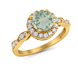 Art Deco Halo Engagement Ring