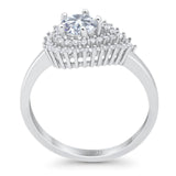 Round Natural Stone Wedding Ring