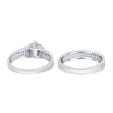 Two Piece Round Natural Stone Ring