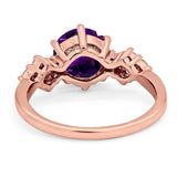 Art Deco Round Natural Stone Cluster Ring