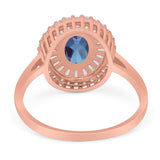 Oval Natural Stone Cocktail Ring