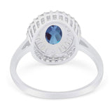 Oval Natural Stone Cocktail Ring