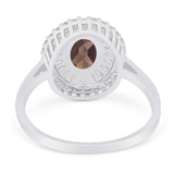 Oval Natural Stone Cocktail Ring
