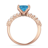 Princess Cut CZ Stackable Ring