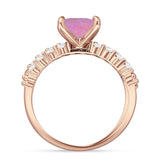 Princess Cut CZ Stackable Ring