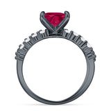 Princess Cut CZ Stackable Ring