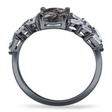 Oval Natural Stone Wedding Cocktail Ring