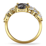 Oval Natural Stone Wedding Cocktail Ring