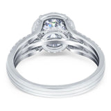 Art Deco Round Natural Stone Stackable Ring