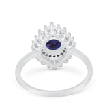 Floral Art Deco Cocktail Ring