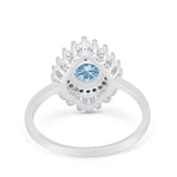 Floral Art Deco Cocktail Ring